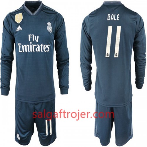 Real Madrid Fodboldtrøjer BALE 11 Børn Udebanesæt 2018/19 Langærmet Real Madrid Fodboldtrøjer BALE 11 Børn Udebanesæt 2018/19 Langærmet